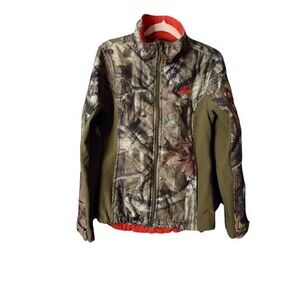Mossy Oak Break up Infinity Full Zip Hunting Jacket Womens Size Small 34-36 Camo